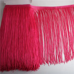 franges dentelle polyester jupe danse latine decoration partie moderne rouge noir vert bleu violet