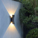 applique murale led moderne impermepable aluminium noir exterieur 2492000lm 85265v