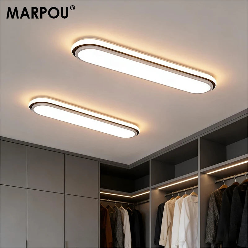 lampe led moderne blanche rectangulaire sans fixation visible 53cm 38cm