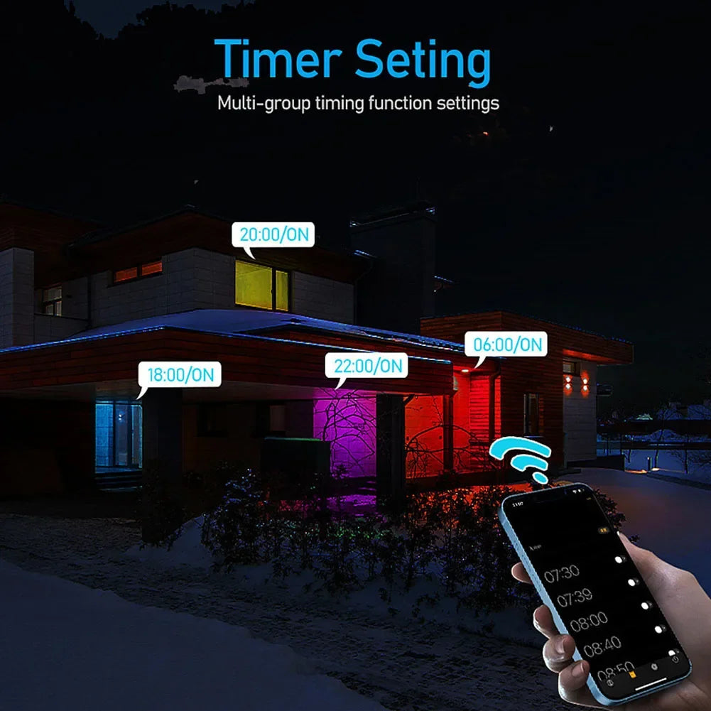 spots led intelligents 10w rgb changeants blanc moderne clips métalliques téléphone enceinte
