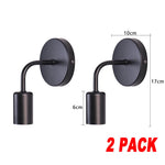 applique murale moderne fer noir fixée mur base E27 luminaire minimaliste chambre coucher entréeétude