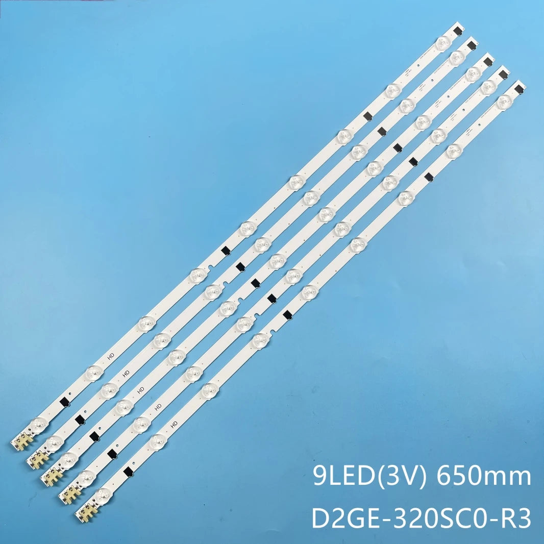 bande led rétro éclairage blanc moderne 650mm g9 connecteurs télévision led strip alta luminosité