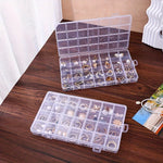 boîte bijoux transparente 28 compartiments pratique moderne poignées voyage usage commercial