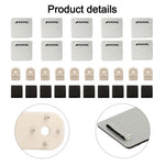 clips fixation blancs noirs supports organisation salle bains modernes utilisation multiple acier inoxydable clips