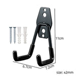 crochets muraux noirs modernes lisses suspendre outils garage jardin 14mm large