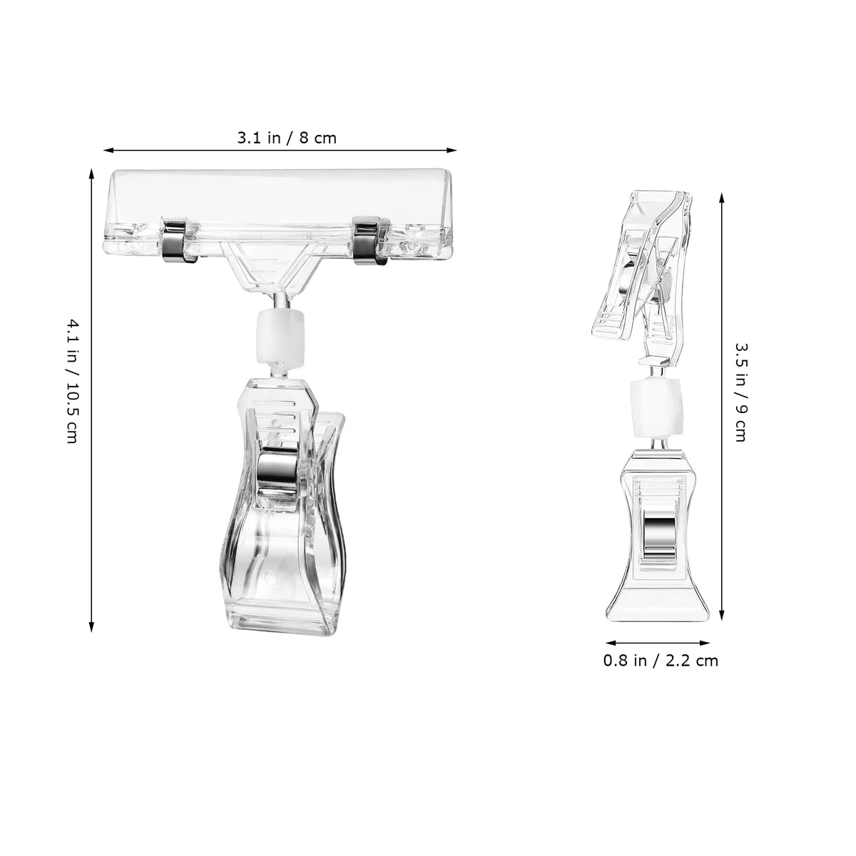 clips transparents prix etiquettes doubles affichages supports étiquettes modernes supermarché