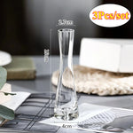 vases modernes transparents simples maison mariage 3pcs grande moyenne petite