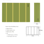 tapis table pliable noir vert militaire vert olive rayures horizontales moderne pratique camping barbecue