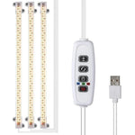 éclairage led plante blanc moderne clips commande luminosité câble usb 183cm