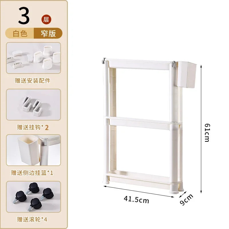 étagère mobile roulettes blanc moderne plateaux lisses suspendus porte chariot multifonctionnelle adjustable almacenamiento