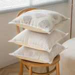 coussin beige motif citrouilles moderne opacité 100 polyester tufted 45x45cm décoration maison canapé chaise