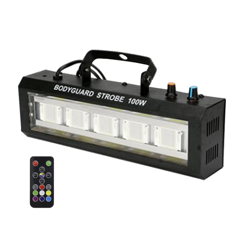 lampe stroboscopique led 100w rgb sans télécommande noir moderne disco scène