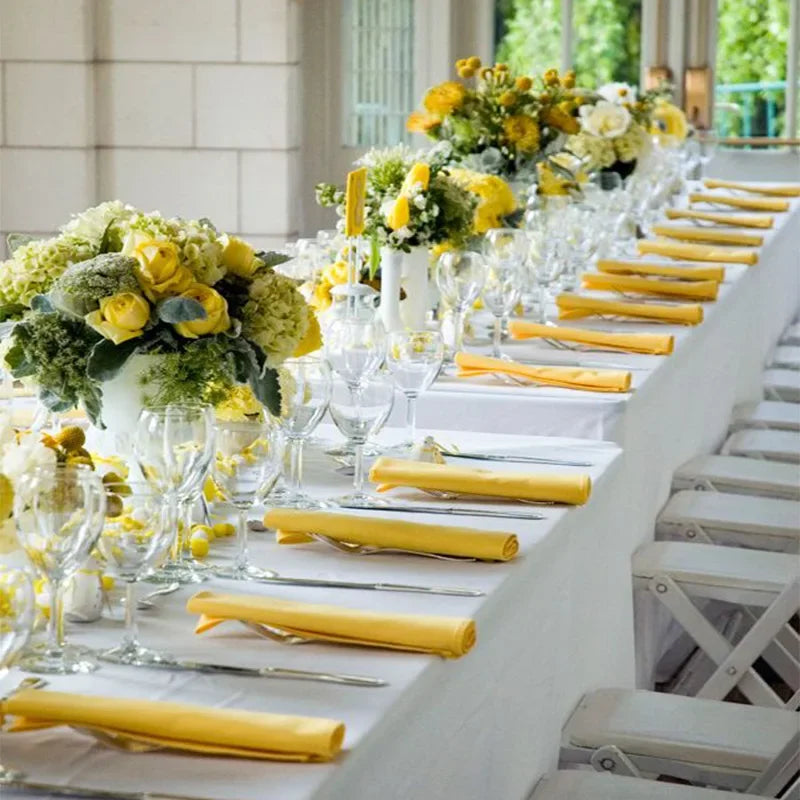 serviettes table satin vert classique réutilisables mariage fêtes maison restaurant uni opaques