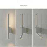 lampe murale moderne minimaliste réglable blanc noir contemporaine fixée mur led