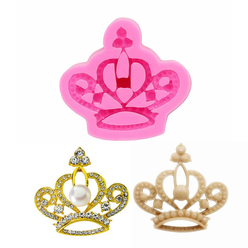 moule silicone fondant couronnes stylisées moderne pâte sucre chocolat decoration rose qualite environnement