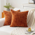 housses coussin texturées polyester géométrique moderne bohème gris beige respectueux environnement opaques