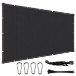toile protection solaire noir maille fine opacité moderne anneaux métalliques corde boules élastiques guide