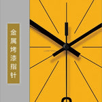 horloge murale numérique quartz visage unique cadre doré transparent minimaliste chambre salon decoration