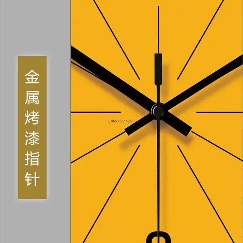 horloge murale numérique quartz visage unique cadre doré transparent minimaliste chambre salon decoration
