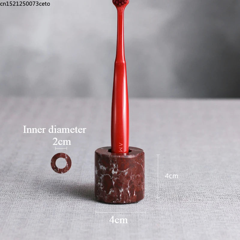 ensemble salle bain marbre rouge distributeur savon porte savon diffuseur huile essentielle moderne