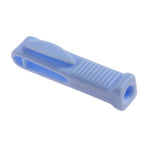 outil déballage ampoules blanc bleu rose rayures verticales pratique ergonomique respectueux environnement
