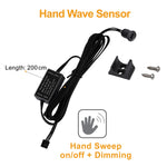 capteurs mouvement lumière noir adhésifs modernes sensor pir touch main partition double porte