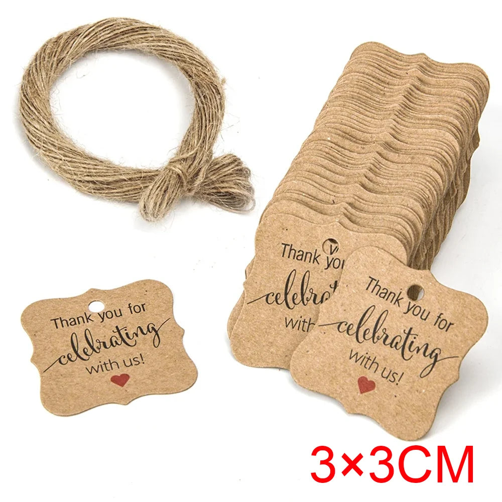 étiquettes rondes marron clair imprimées hand made especialmente para usted sourires écolos 3cm simple