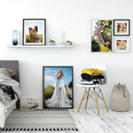 affiche personnalisable toile noire minimaliste cadre bois 20x40cm 21x30cm 30x30cm 30x40cm 30x60cm 40x40cm 40x50cm