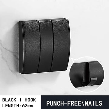 lot crochets muraux adhésifs noirs dorés porte serviettes manteau cuisine salle bain