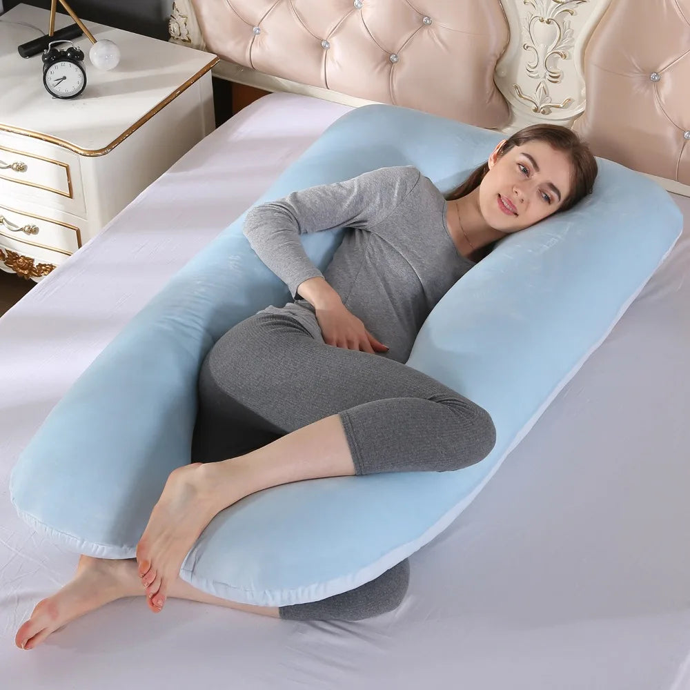 coussin maternité mousse mémoire forme gris uni confort lit sommeil