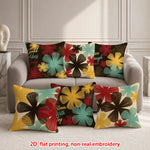 housses coussin motif floral moderne textes good vibes live laugh love pièces polyester machine