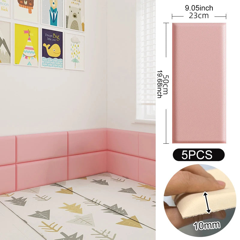 panneaux muraux autocollants 3d quadrillés modernes blanc gris rose noir