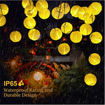 guirlande lumineuse solaire led extérieure ronde translucent moderne clips multiples couleurs festive noël mariage
