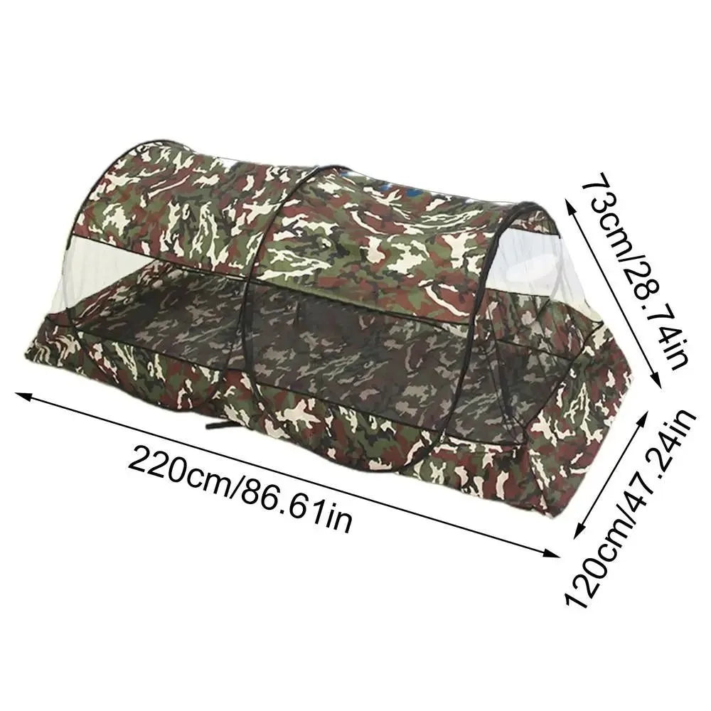 tente lit camouflage portable anti moustiques extérieure campement unisexe polyester moderne