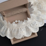 ruban dentelle coton blanc nœuds décoratifs mariage décoration robe classique