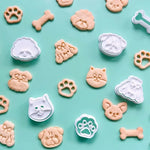 moule biscuits animaux chien chat patte os plastique imprimé decoratif cuisine