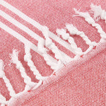 serviette bain coton biologique rayé rapide absorption 100x180cm rose gris bleu classique