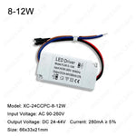 driver led 3w 12w 18w 24w adhésif câbles blanc moderne certification fcc