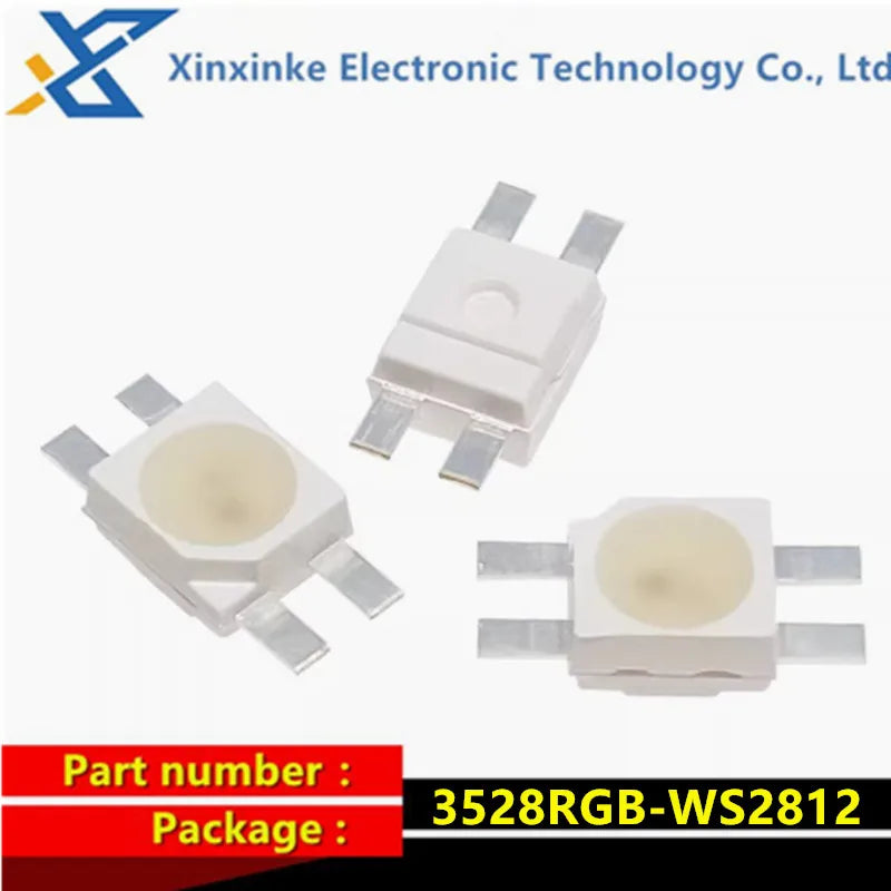 diodes led blancs 3528rgb ws2812 électronique opaques rondes lisses programmables