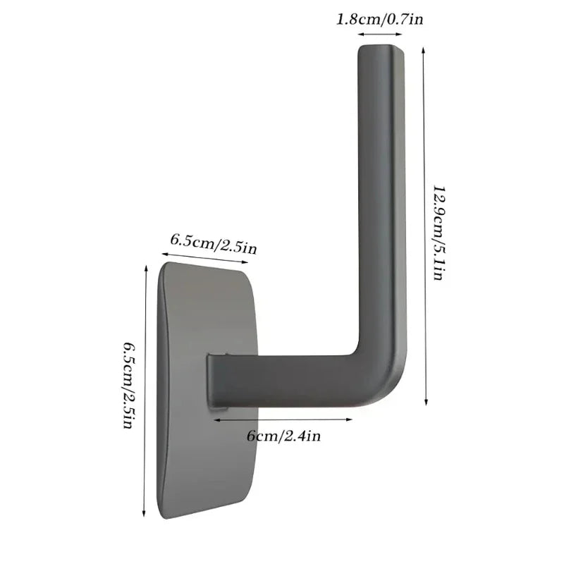 porte serviettes mural adhésif réutilisable moderne gris blanc