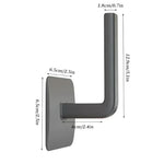 porte serviettes mural adhésif réutilisable moderne gris blanc