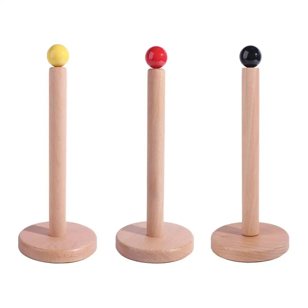 porte serviettes bois motifs animaux moderne minimaliste bouchons couleur naturelle noir rouge jaune