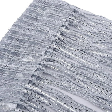 rideau doré strass argenté moderne élégant salon polyester 200x100cm