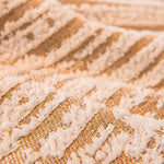 housse canapé extensible chenille jacquard rayures horizontales moderne salon gris beige