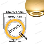 plaque led circulaire concentrique 2w 4w 6w 8w 10w 12w blanc jaune gris moderne