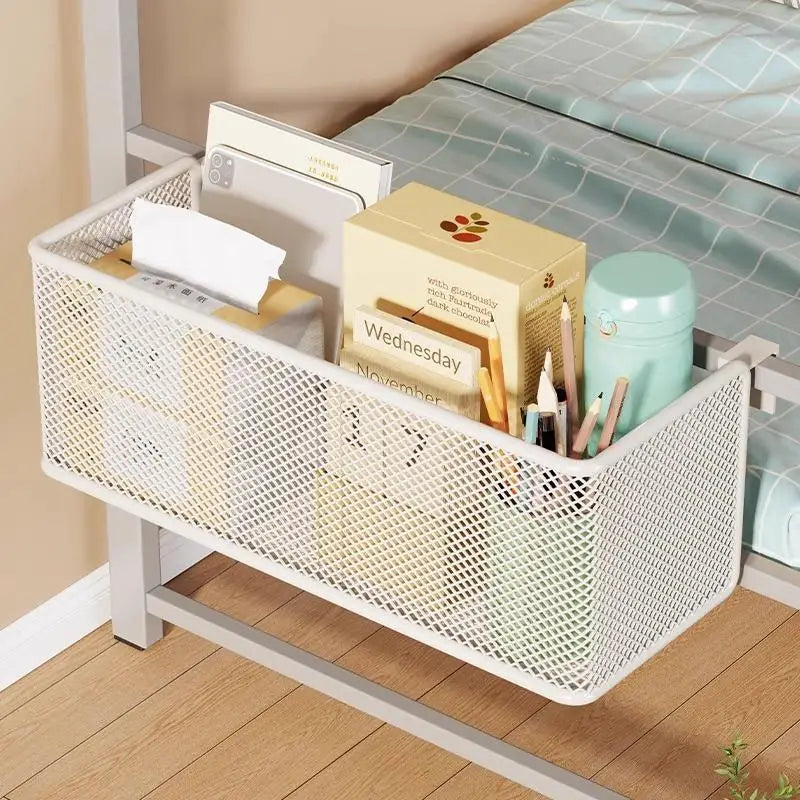 panier rangement blanc maille fine moderne clips tasse boîtes cahiers résistant rouille chambre bureauhôtel