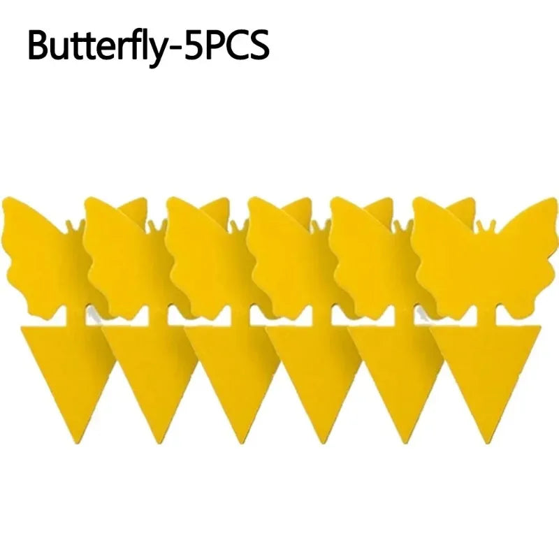 pièges insectes adhésifs papillon jaune moderne protection jardin 13x8cm abeilles mouches moustiques fourmis