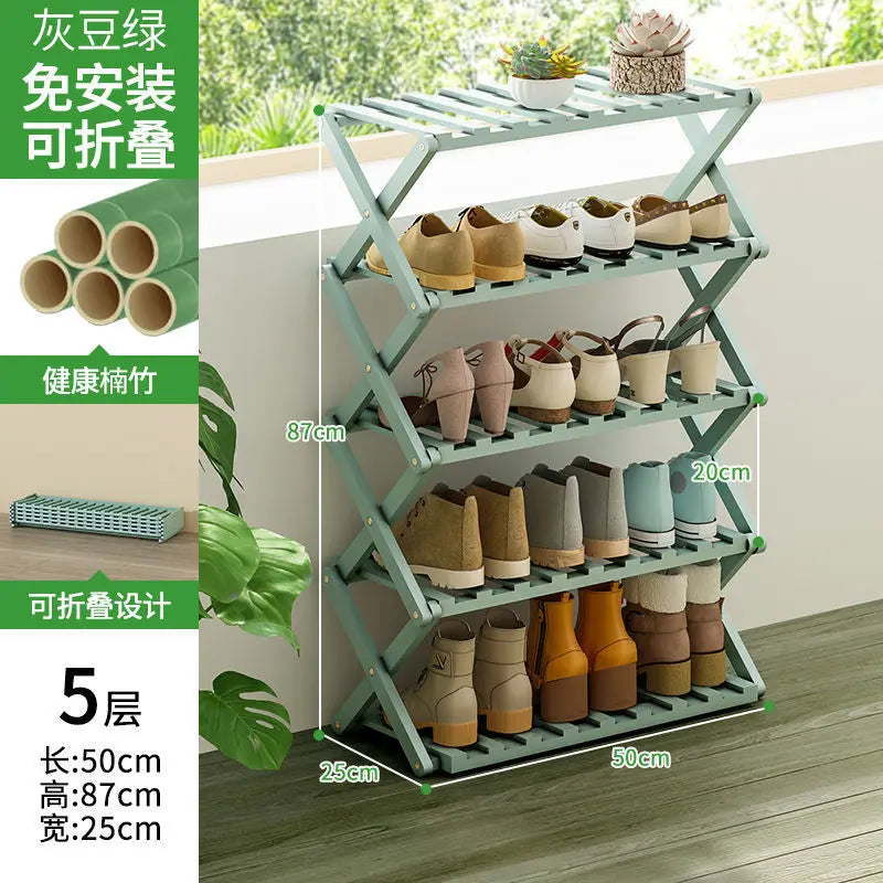 étagère chaussures pliable bois naturel moderne finition lisse support rangement entrée maisonSports Chaussures Bottes