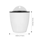pots plante autoarrosage mur blanc noir adhésif vertical suspendus succulentes herbes moderneintérieurextérieur