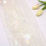 tulle rouge étoiles paillettes tulle violet coeurs nylon transparent décoratif 150cm événement mariage anniversaire